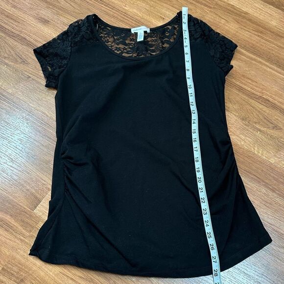 Ambiance Maternity Short Sleeve Black t-shirt | Maternity size XL - Picture 6 of 10